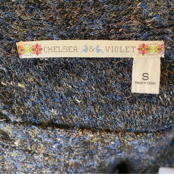 Chelsea & Violet Women's Knit Long Sleeve Ruffle Mini Sweater Dress Small - Picture 10 of 16